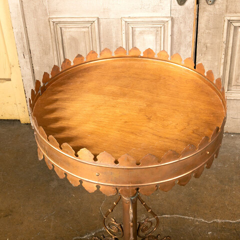 #41836 Round Metal Tripod Base Plant Stand Table image 4