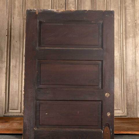 #41900 32x79 Antique 5 Panel Pine Interior Door image 2