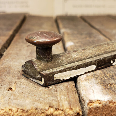 #41923 6" Brass Concealed Screw Surface Slide Bolt image 4