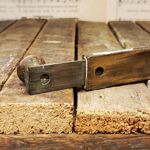 #41923 6" Brass Concealed Screw Surface Slide Bolt image 5