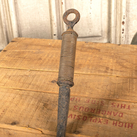 #42097 Antique Wrought Iron Fireplace Ash Shovel image 3