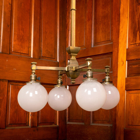 #42258 Salvaged Antique 4 Light Chandelier image 2