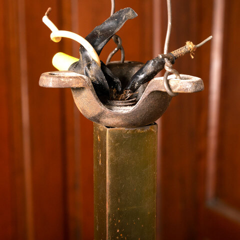 #42258 Salvaged Antique 4 Light Chandelier image 6