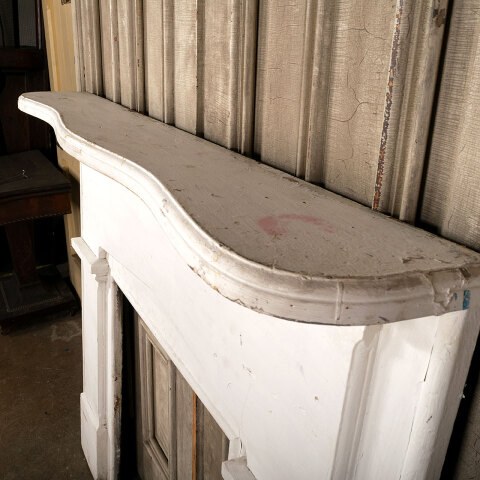 #42447 Salvaged Antique Wood Fireplace Mantel image 6