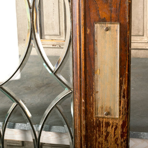 #42457 36x84 Antique Leaded Glass Swing Door image 2