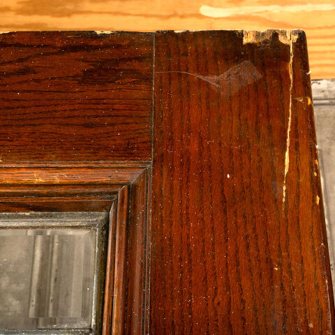 #42457 36x84 Antique Leaded Glass Swing Door image 8