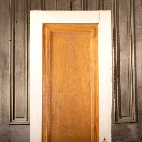#42528 28x80 Salvaged 1 Panel Wood Interior Door image 2