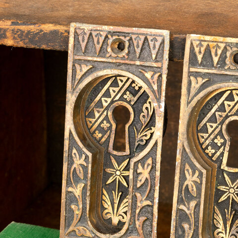 #42533 Antique Victorian Eastlake Pocket Door Pulls image 4