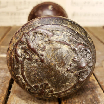 #42612 Antique Reading Locris Doorknobs image 4