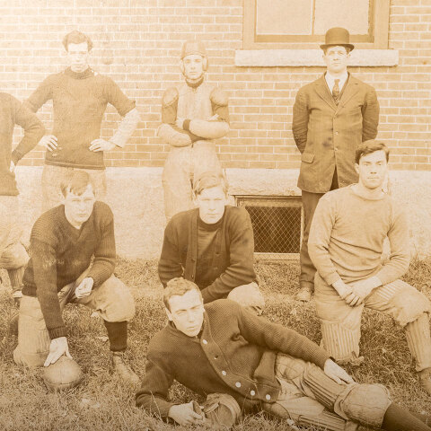 #42616 Vintage School Football Team Photograph image 3