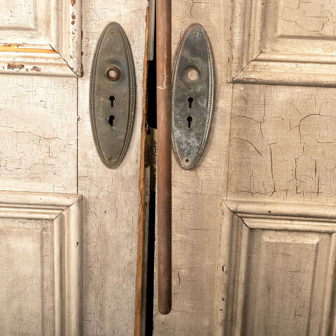 #42628 Antique Primitive Wood & Metal Wire Shovel image 3