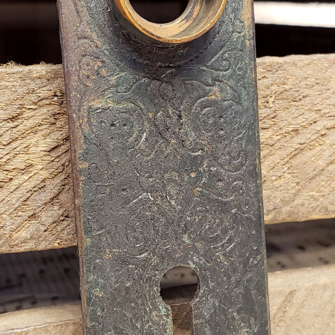 #42688 Antique Russell & Erwin Doorknob Backplate image 2