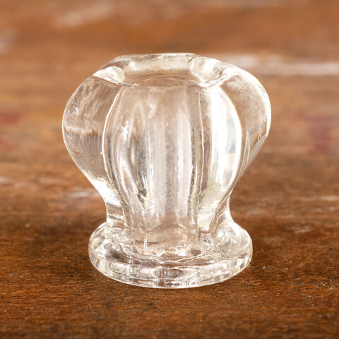 #42858 Vintage Clear Glass Hexagonal Furniture Knob image 6