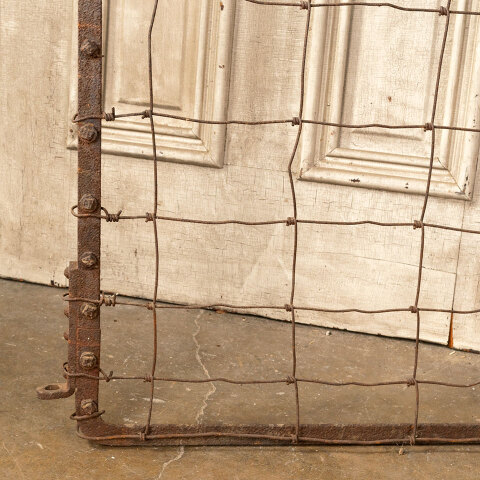 #42904 Antique Rusty Wrought Iron Garden Gate image 5