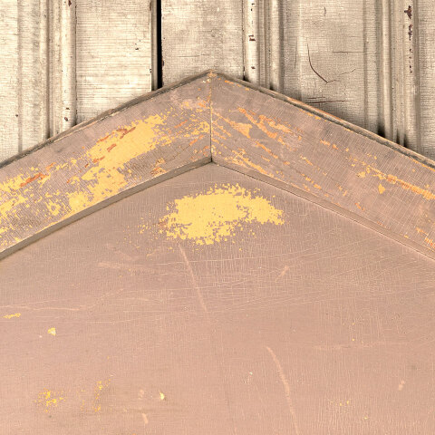 #42908 Salvaged Pointed Arch Wood Pediment Panel image 2