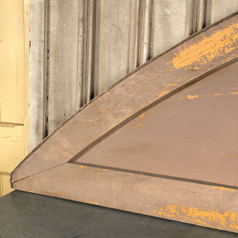 #42908 Salvaged Pointed Arch Wood Pediment Panel image 7