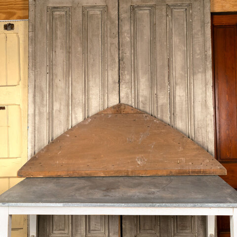#42908 Salvaged Pointed Arch Wood Pediment Panel image 8