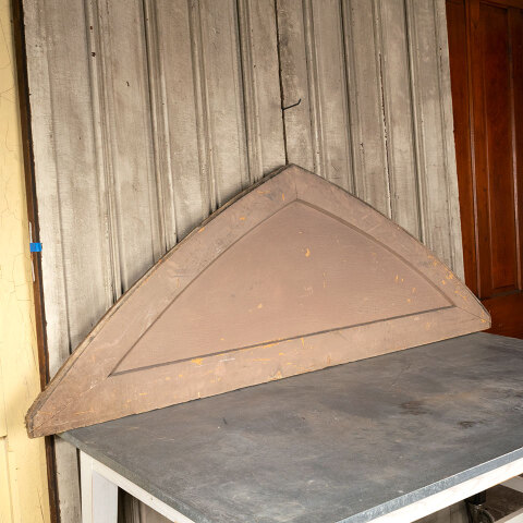 #42909 Salvaged Pointed Arch Wood Pediment Panel image 2