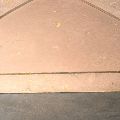 #42909 Salvaged Pointed Arch Wood Pediment Panel image 6