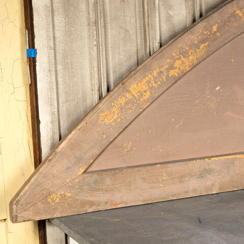 #42910 Salvaged Pointed Arch Wood Pediment Panel image 3