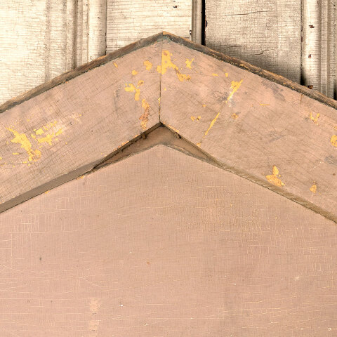 #42910 Salvaged Pointed Arch Wood Pediment Panel image 4