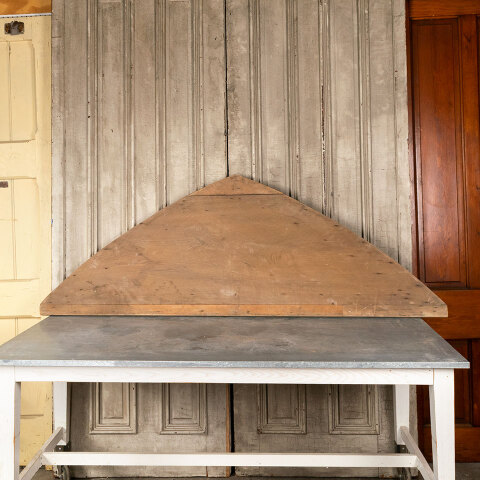 #42910 Salvaged Pointed Arch Wood Pediment Panel image 6