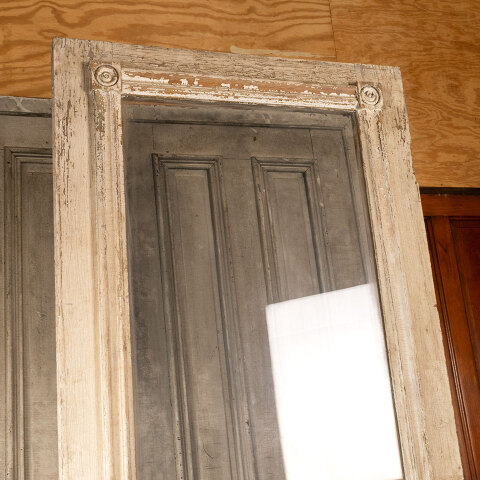 #42918 32x94 Salvaged Victorian Half Lite Entry Door image 4