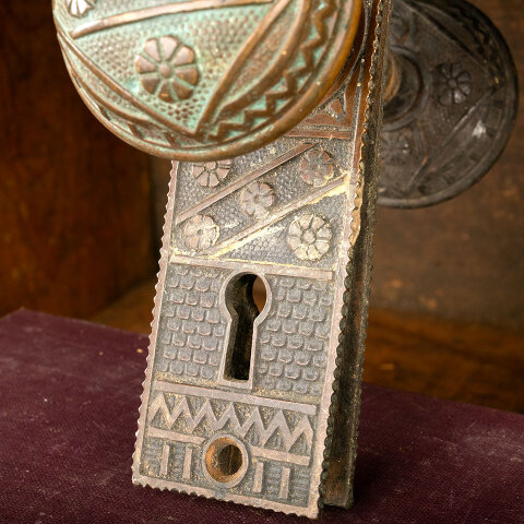 #42955 Antique F.C. Linde Door Hardware Set image 4