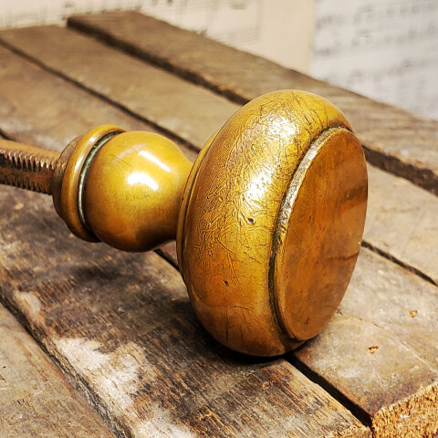 #42974 Antique Brass Art Deco Door Hardware Set image 6