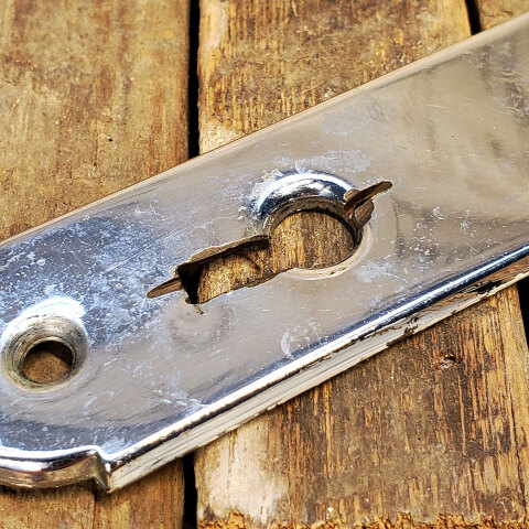 #42978 Antique Brass Art Deco Door Hardware Set image 3