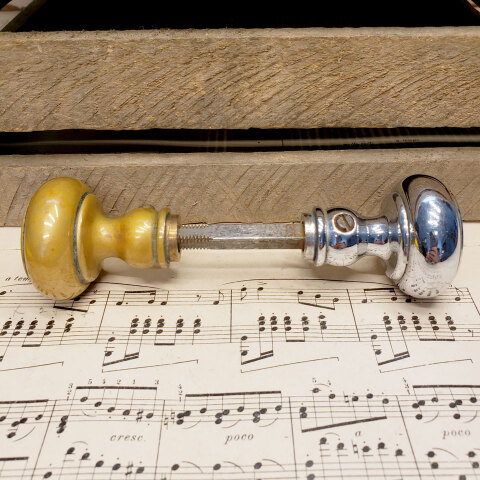 #42978 Antique Brass Art Deco Door Hardware Set image 6