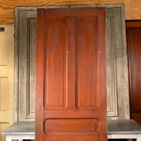 #42989 35x96 Salvaged 5 Panel Pine Interior Door image 2