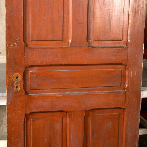 #42989 35x96 Salvaged 5 Panel Pine Interior Door image 4