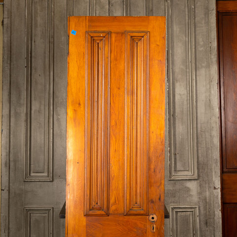 #43091 24x81 Salvaged Antique 4 Panel Interior Door image 2