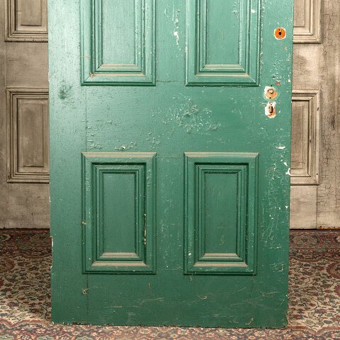 #43099 32x80 Salvaged Antique 4 Panel Interior Door image 6