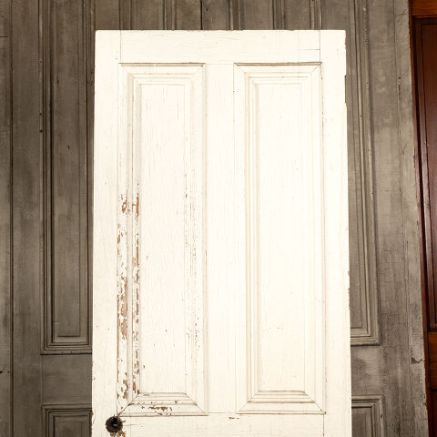 #43105 32x82 Salvaged Antique 4 Panel Interior Door image 6