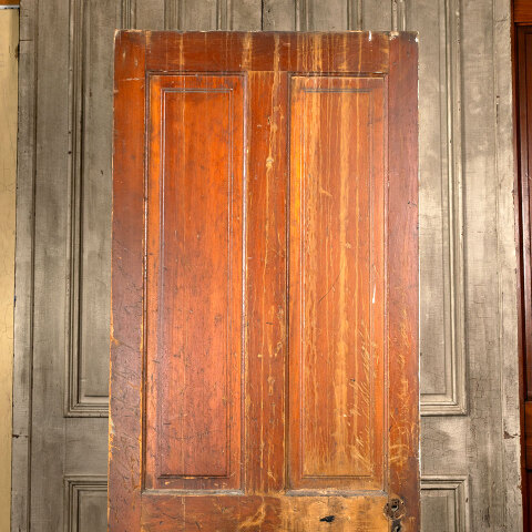 #43105 32x82 Salvaged Antique 4 Panel Interior Door image 2