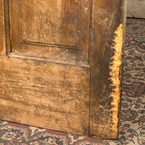 #43105 32x82 Salvaged Antique 4 Panel Interior Door image 4