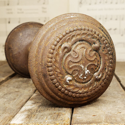 #43113 Antique Russell & Erwin Warwick Doorknobs image 2