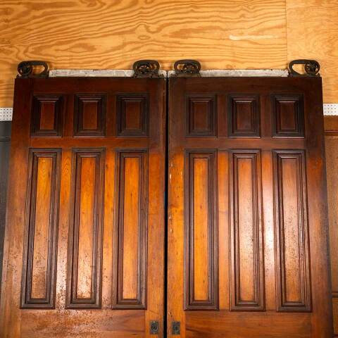 #43133 89x104 Salvaged Antique Pocket Doors image 2