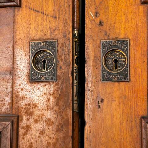 #43133 89x104 Salvaged Antique Pocket Doors image 4