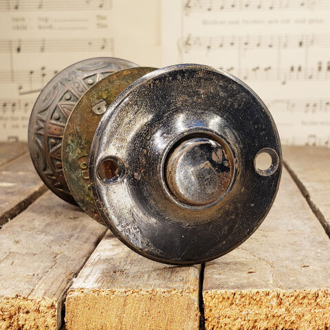 #43151 Antique Mallory Wheeler Closet Doorknob Set image 2
