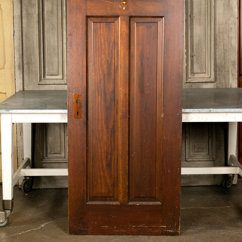 #43177 29x83 Salvaged Antique 4 Panel Interior Door image 7
