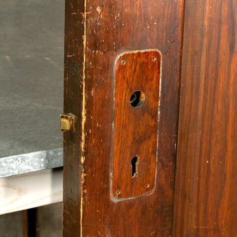 #43177 29x83 Salvaged Antique 4 Panel Interior Door image 8