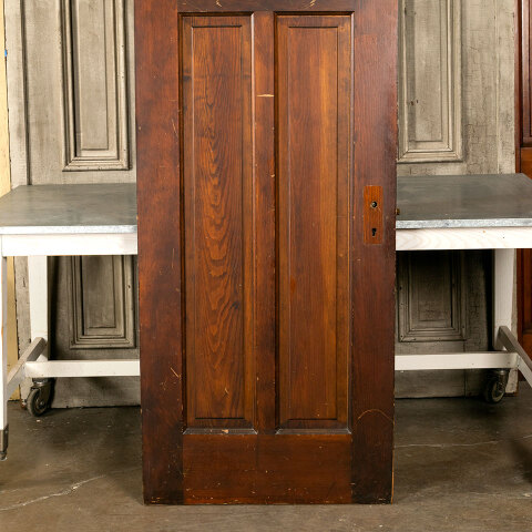 #43180 30x83 Salvaged Antique 4 Panel Interior Door image 3