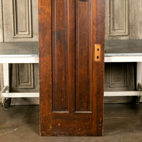 #43182 26x84 Salvaged Antique 4 Panel Interior Door image 3