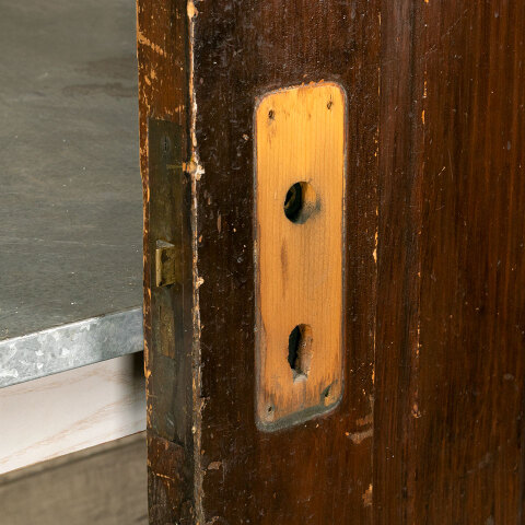 #43182 26x84 Salvaged Antique 4 Panel Interior Door image 7