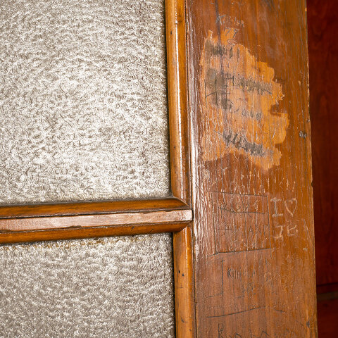 #43185 Vintage BOYS School Restroom Door image 8