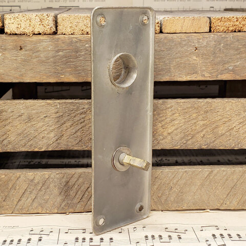 #43264 Antique Brass Thumb Turn Door Backplate image 3