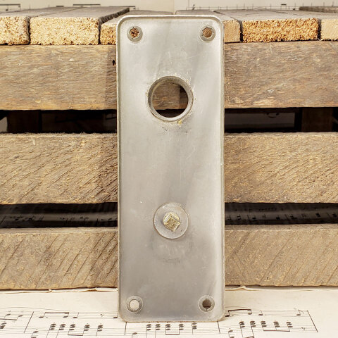 #43264 Antique Brass Thumb Turn Door Backplate image 4